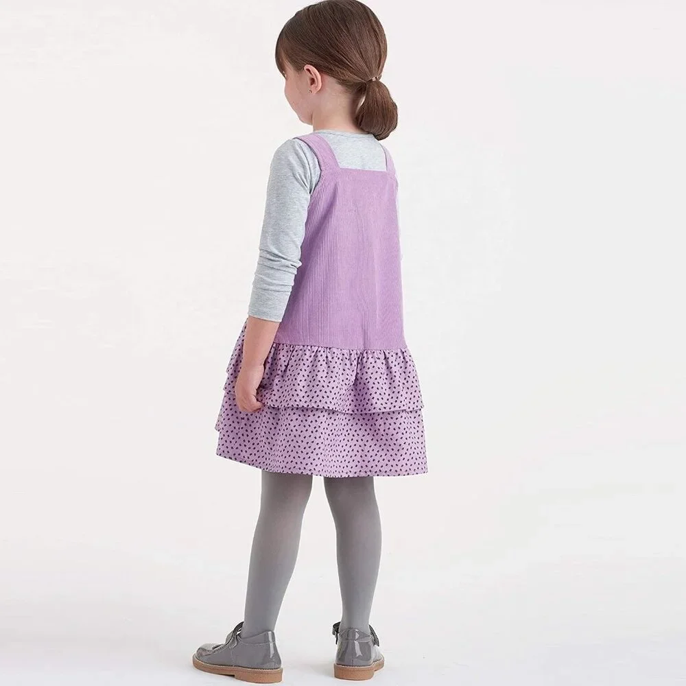 Simplicity Sewing Pattern S9196 Girls Ruffle Jumper Sizes 3-8‎ Uncut FF